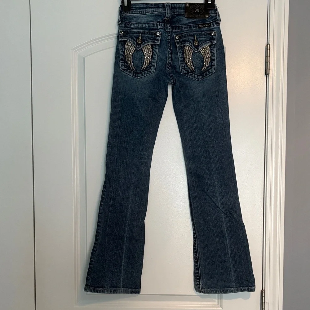Miss Me Kids Dark Blue Jeans - Picture 2 of 4